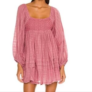 Free People Pink Mini Dress